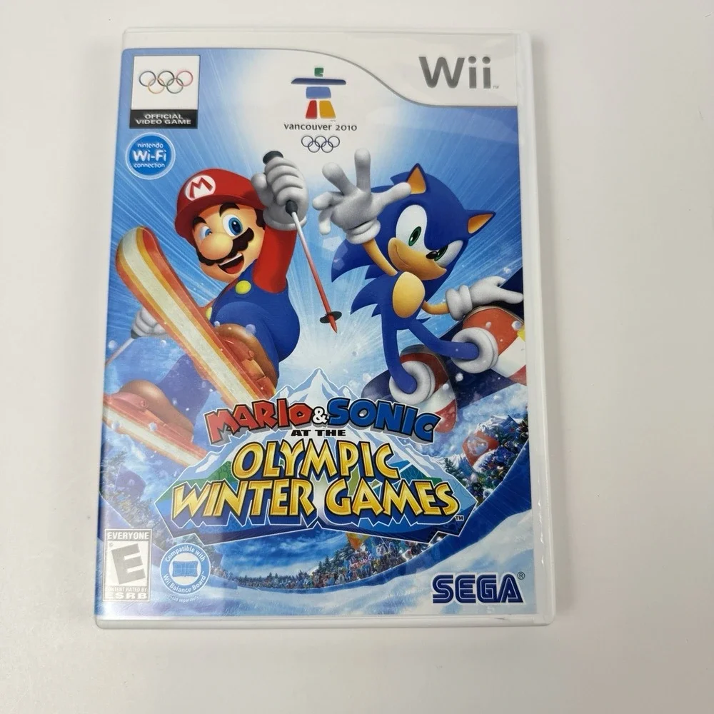 Mario & Sonic at the Olympic Winter Games Nintendo Wii Complete CIB Tested Works